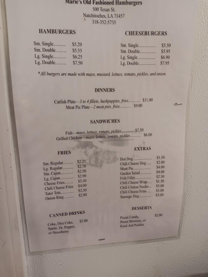 Marie's Old Fashioned Hmburgrs
